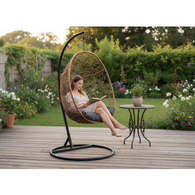 Підвісне крісло-кокон Garden Line FAT6437 Бежевий FAT6437 фото - 6