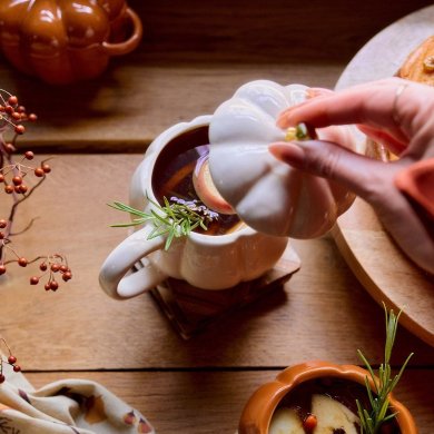 Кружка з кришкою Homla PUMPKIE 600 мл Білий 230763 фото - 11