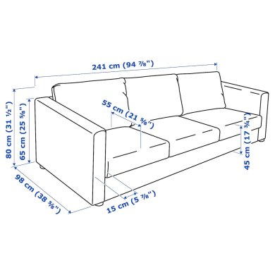 IKEA VIMLE (ИКЕА ВИМЛЕ) 99306643 фото - 9