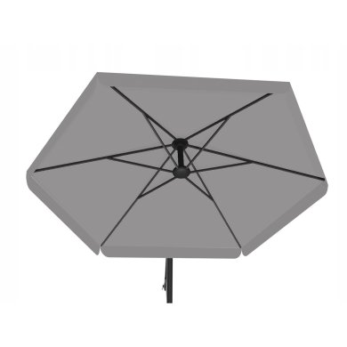 Садова парасоля з чохлом Garden Line BANANA 300 см Сірий GAO5316 фото - 2