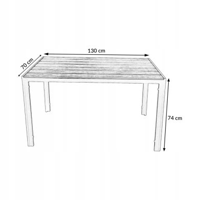 Комплект садових меблів Kontrast ALLEN FUERTE 130 Дерево 67685 фото - 11