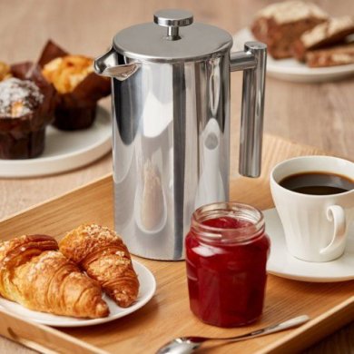 Заварник с прессом Duka Barista 1100 мл | Серебристый 1217334 фото - 5