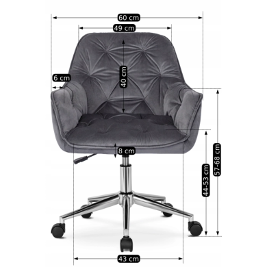 Офісне крісло Mebel Elit MONA Чорний - 7 Офісне крісло Mebel Elit MONA Чорний ME.MONA/P/CH/V/FO фото - 7