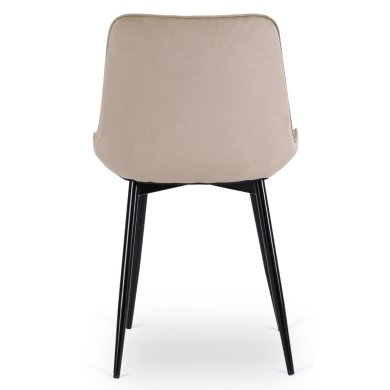 Обеденный стул Mebel Elit CHRIS Welur Бежевый ME.CHRIS/BZ/CZ/V/K фото - 4