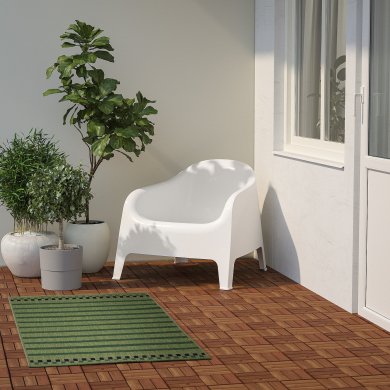 IKEA Килим KORSNING 80x150 см Зелений (ИКЕА КОРСНИНГ) 00553232 фото - 4