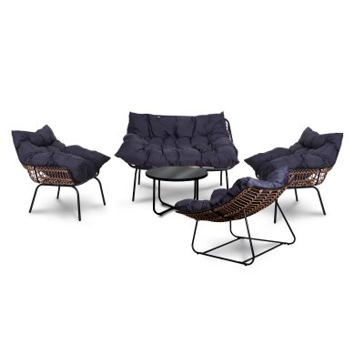 Садове крісло Corciano ST MIGUEL Чорний - 3 Садове крісло Corciano ST MIGUEL Чорний 5901157670823 фото - 3