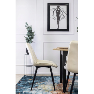 Обеденный стул Mebel Elit RIO Welur Кремовый - 7 Обеденный стул Mebel Elit RIO Welur Кремовый rio/kr фото - 7