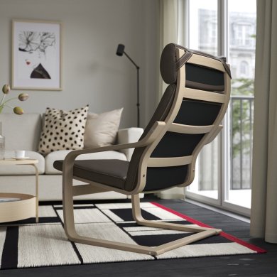 Крісло-качалка POANG Темно-коричневий - 15 IKEA Крісло-качалка POANG Темно-коричневий (ИКЕА ПОАНГ) 79286575 фото - 15