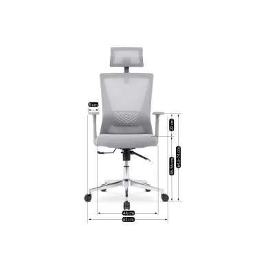 Кресло поворотное Mebel Elit EGER | Серый - 2 Кресло поворотное Mebel Elit EGER | Серый ME.EGER/P/E/FO фото - 2