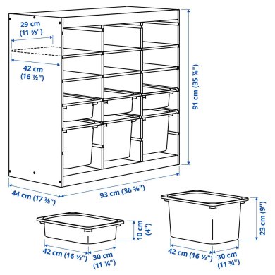IKEA TROFAST (ИКЕА ТРУФАСТ) 99612567 фото - 5
