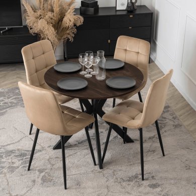 Обідній стіл Mebel Elit LAUREN 80 см Горіх ME.LAUREN/O/CZ/S80 фото - 4