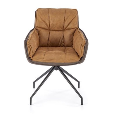 Обеденный стул поворотный Halmar K523 Коричневый V-CH-K/523-KR-BRĄZOWY фото - 5