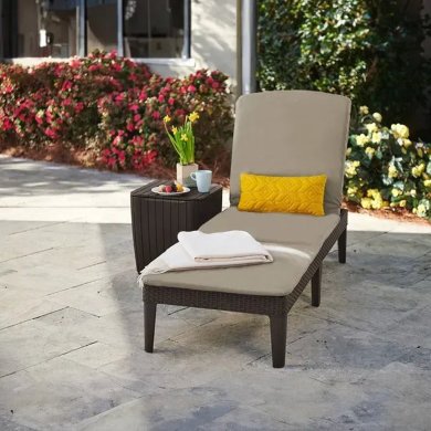 Складаний шезлонг Keter JAIPUR Коричневий 255891 фото - 5