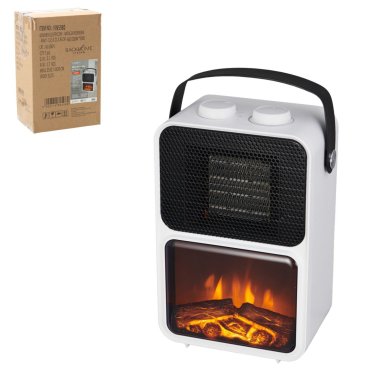 Электрический камин с имитацией пламени Garden Line 600-1200 Вт Белый FIN5980 фото - 4