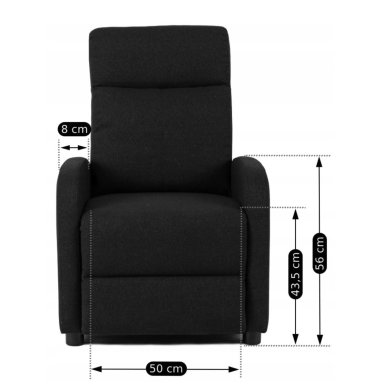 Кресло мягкое раскладное с реклайнером Mebel Elit DANNY Черный - 14 Кресло мягкое раскладное с реклайнером Mebel Elit DANNY Черный ME.DANNY2/CZ/T/FW фото - 14
