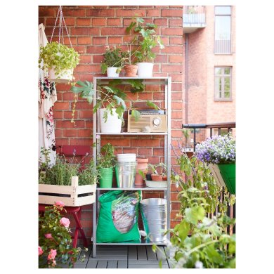 IKEA Стелаж HYLLIS Сріблястий (ИКЕА HYLLIS) 00278578 фото - 4