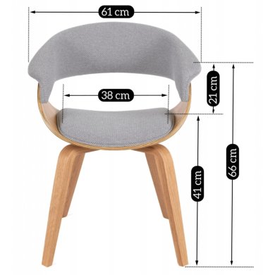 Обеденный стул Mebel Elit GARY 2-2 Серый ME.GARY2/P/DZ/T/DG/K фото - 10