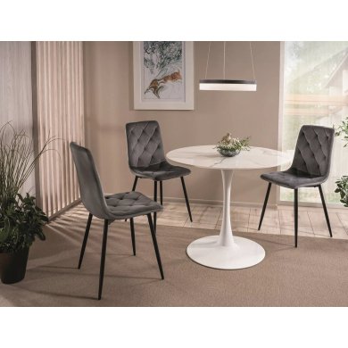 Обеденный стол Signal ESPERO Ceramic Marmur Белый ESPEROCB90 фото - 10