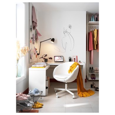 IKEA Письменный стол MALM Белый (ИКЕА МАЛЬМ) 70214192 фото - 17