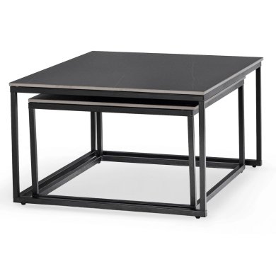 Комплект журнальних столів Mebel Elit TENOR Ceramic Marmur 2 шт Чорний ME.TENOR/CZCER/CZ/L фото - 3