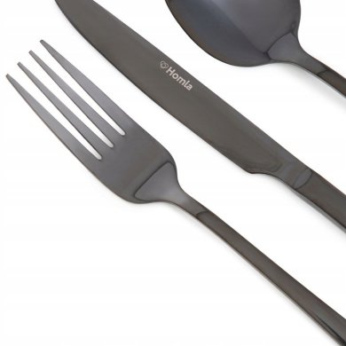 Набір столових приборів Homla Lugano Homla 24 шт. | Чорний - 6 Набір столових приборів Homla Lugano Homla 24 шт. | Чорний 215817 фото - 6