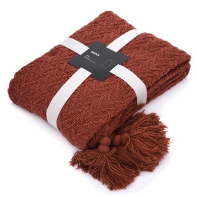 Плед Duka MJUK 130x170 см Бордовый 2220894 фото - 3
