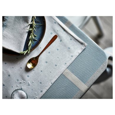 IKEA Скатерть NISSOGA 145x240 см Синий (ИКЕА НИССОГА) 30555036 фото - 7