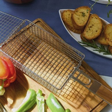 Корзина для барбекю Homla EASY GRILL 48х13х8 см Серебристый - 7 Корзина для барбекю Homla EASY GRILL 48х13х8 см Серебристый 230068 фото - 7