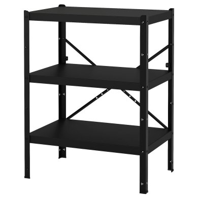 IKEA Стелаж BROR Чорний (ИКЕА BROR) 39272655