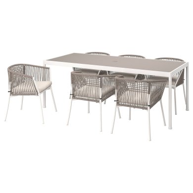 IKEA Комплект садовой мебели SEGERON Белый (ИКЕА СЕГЕРОН) 79509076