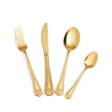 Набір столових приладів Homla MERCER 24 шт. | Золото 210156 фото - 2