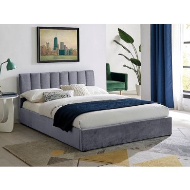 Ліжко Signal MONTREAL Velvet 120х200 Сірий MONTREALV120SZ
