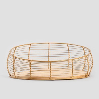 Кошик Homla SANDIA 33x13 см Золотий 237120