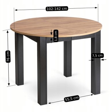 Розкладний обідній стіл Mebel Elit HARRY Дуб крафт W.HARRY/DC/CZ/S фото - 18