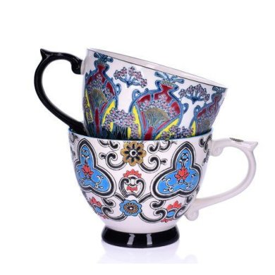 Чашка Duka Andalusia 400 мл | Белый / Черный / Принт - 4 Чашка Duka Andalusia 400 мл | Белый / Черный / Принт 1215776 фото - 4