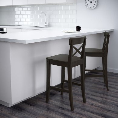 IKEA Барный стул INGOLF Коричневый (ИКЕА ИНГОЛЬФ) 40248513 фото - 8