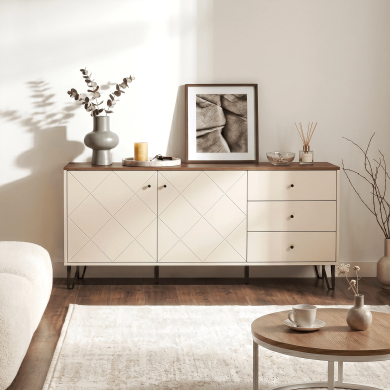 Комод Mebel Elit BACARDI 2 Кашемир W.BILBAO/BL6/KASZ/DCAS/KOM2D3S фото - 9