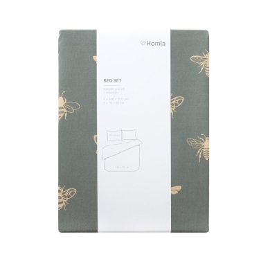 Комплект постільної білизни Homla LURO 160x200 см Оливковий 208861 фото - 2