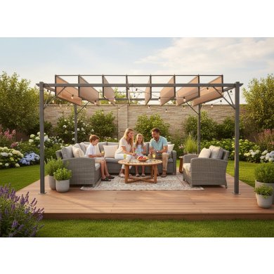 Пергола Garden Line 4х3 м Коричневый TUN4023 фото - 5