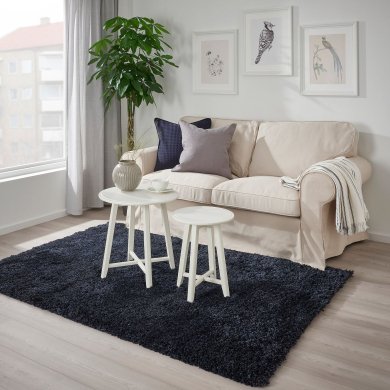 IKEA Килим VOLLERSLEV 133x195 см Темно-синій (ИКЕА ФОЛЛЕРСЛЕВ) 90492574 фото - 3