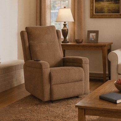 Кресло мягкое раскладное массажное с реклайнером Mebel Elit SEBASTIAN Velvet Коричневый ME.SEBASTIAN/BR/SZTR/FW фото - 13