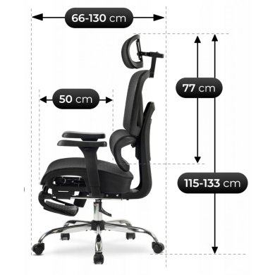 Офисное кресло Mebel Elit KAIR Черный ME.KAIR/CZ/T/FO фото - 10