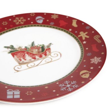 Десертная тарелка Homla KALVEN 19 см Красный 218874 фото - 3