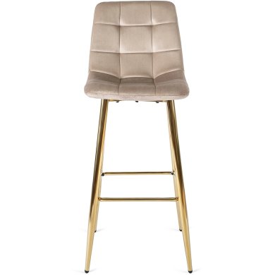 Барный стул Mebel Elit ARIEL Welur Бежевый - 2 Барный стул Mebel Elit ARIEL Welur Бежевый ME.ARIEL/EC/ZL/V/H фото - 2