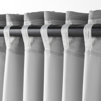 IKEA Штори VILBORG 145x300 см 2 шт Сірий (ИКЕА VILBORG) 90423415 фото - 3