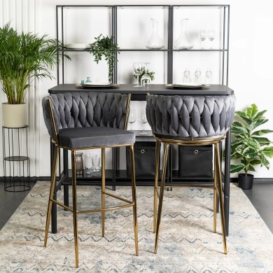 Барный стул Mebel Elit FLORES 2 Серый - 6 Барный стул Mebel Elit FLORES 2 Серый ME.FLORES2/P/ZL/V/H фото - 6