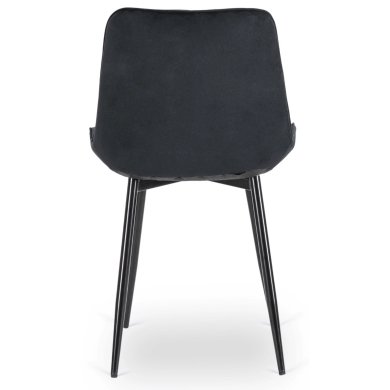 Обеденный стул Mebel Elit CHRIS Welur Черный ME.CHRIS/CZ/CZ/V/K фото - 4