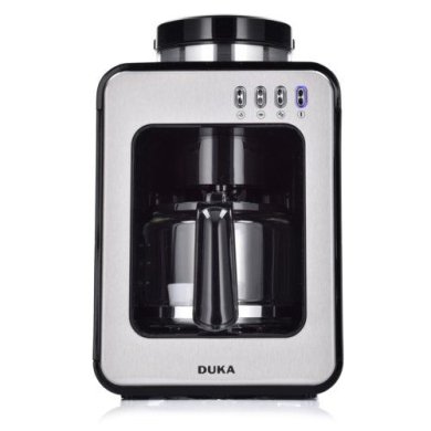 Кавомашина з фільтром та кавомолкою Duka Boje | Сріблястий/Чорний 1217581 фото - 2