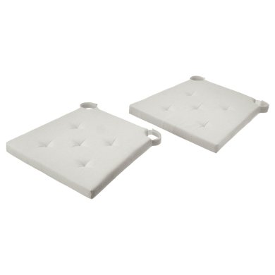 IKEA Комплект подушок на стілець JUSTINA 2 шт Сірий (ИКЕА ДЖАСТИН) 49503212