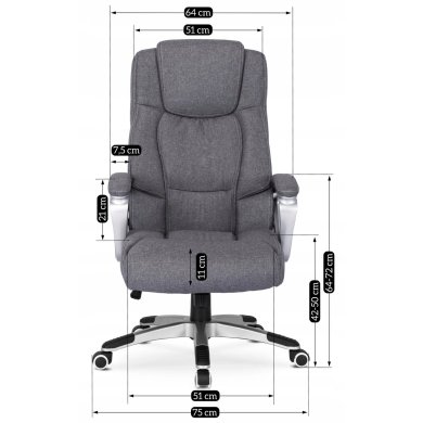 Офисное кресло Mebel Elit BRAVO 2 Серый - 11 Офисное кресло Mebel Elit BRAVO 2 Серый ME.BRAVO/P/T/FO фото - 11